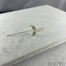 گوشواره زنانه کراس مدل گلبرگ 20414