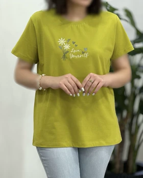 تیشرت زنانه گل بابونه