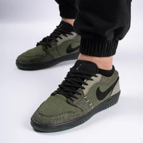 کفش کتانی اسپرت مردانه رنگ یشمی مدل نایک NIKE Jordan 1 VOODOO