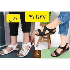 صندل تمام طبی راحتی اسپرت زنانه چسبی مدل تیبا