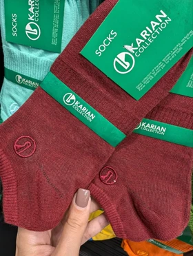 جوراب کش‌بافت مچی 1011 (زرشکی)