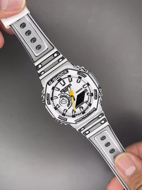 ساعت مچی کاسیو جی-شاک مانگا بند سفید Casio G-Shock 2100MNG