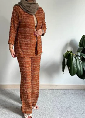 ست کت و شلوار کوک دوزی