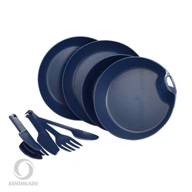 ست ظروف 2 نفره مدل 10 تیکه لایف کمپ LIFE CAMP (سرمه ای)