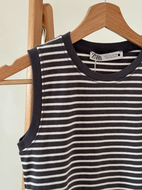 تاپ کبریتی راه راه زارا کد 104