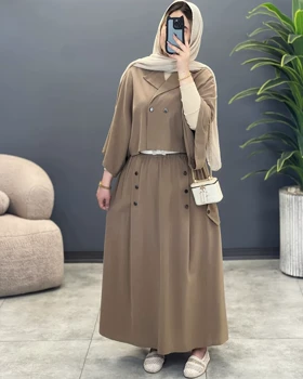 کت و دامن پاپیون بهاره لینن