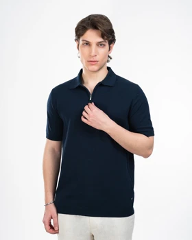 پولوشرت بافت نیم زیپ کد M0309