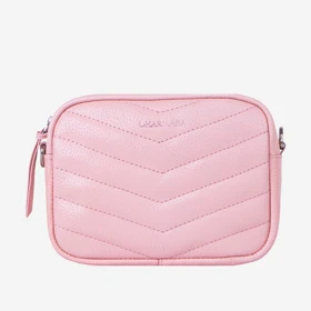 کیف دوشی چرم زنانه مدل d088 (صورتی روشن)