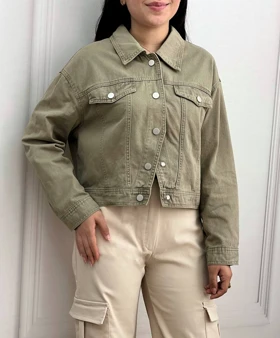 کت جین دو رنگ کد 3480