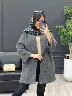 پالتو یقه آرشال آستین پاگن
