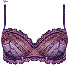 ست شورت و سوتین زنانه مدل فنردار بنفش برتا کد 5100-2420-PU