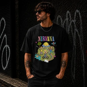 تیشرت طرح نیروانا Nirvana کد 02