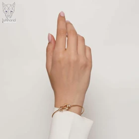 دستبند نعل اسبی مینیمال ژوپینگ