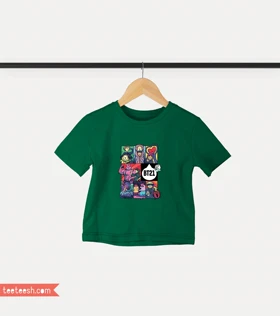 تیشرت سبز طرح bts