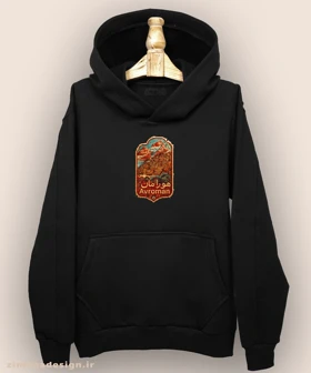 هودی مردانه و زنانه طرح هورامان تلفیق با هنر فرش ایرانی