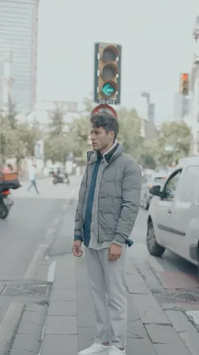 کاپشن یقه‌تدی