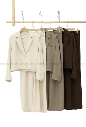 ست کراپ کت شلوار بندی کد1005276