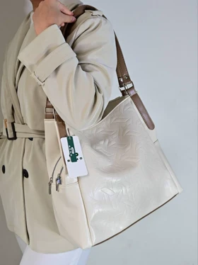 کیف دوشی زنانه بنو مدل قاصدک کد BENO 4942 (سفید کرمی)