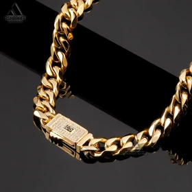 گردنبند زنجیری طلایی Monaco Chain Necklace G1
