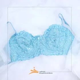 ست آبی روشن نیمه بلند کاپ C فنردار برند بارون