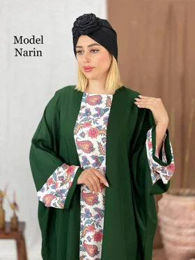 مانتو عبایی مدل نارین
