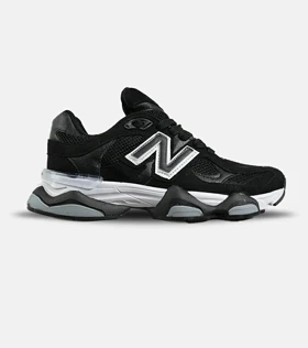 کفش کتانی مردانه و زنانه مشکی سفید NEW BALANCE 9060 مدل 7203