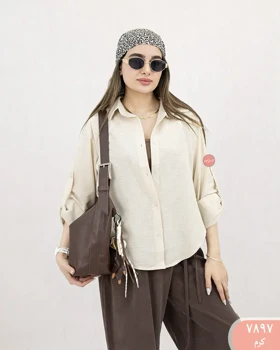 شومیز لینن ترنم 7897