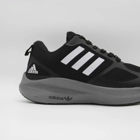 کتانی آدیداس مشکی طوسی کد 5278