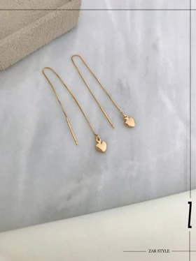 گوشواره بخیه‌ای قلب