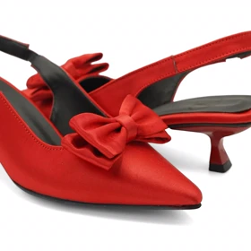 کفش مجلسی زنانه پاشنه‌دار 3 سانت مدل sandal valentino _ 4003p