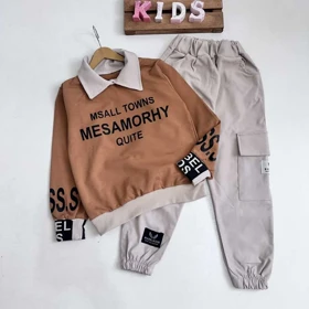 بلوز شلوار پسرانه دویقه MSALL TOWNS