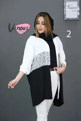 مانتو ابروبادی وسط طرح دار