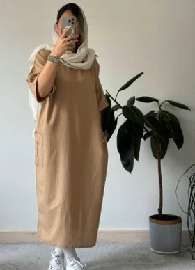 مانتو کفتان لینن مهتاب