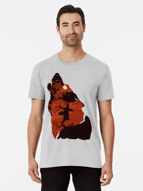 تیشرت با طرح Sekiro - One Armed Wolf سکیرو کد 27381