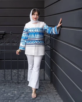 کت مزونی کریستال هندی دوزی