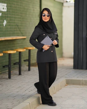 کت دانشجویی کوتاه دیپلمات (مشکی)