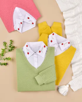 بلوز دورس کرکره ای گلدوزی