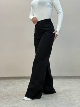 شلوار جین فلربگ مشکی سنگشور9464