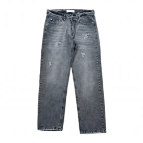 جین نیم بگ PULL&BEAR خاکستری