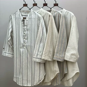 تونیک لینن جلو بسته