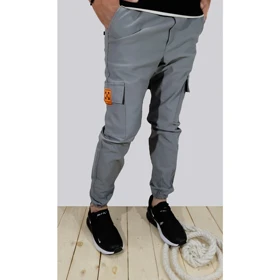 شلوار اسلش شش جیب مردانه OFF-WHITE طوسی