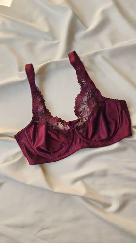 سوتین تک دانتل و پرلون فنردار برند SHANDERMAN کد: 2280