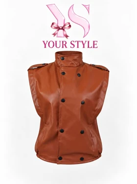 وست چرم یقه ایستاده 7755