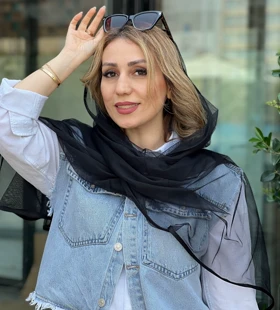 شال تور ساده دورگان کد822 (سرمه یی/مشکی)