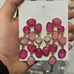 گوشواره زنانه کریستالی کد 896