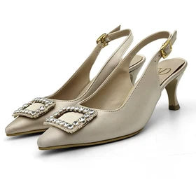 کفش مجلسی زنانه پاشنه‌دار 5 سانت مدل 400954 _ sandal valentino