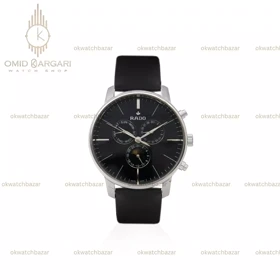 ساعت مچی رادو فول دیت بند چرمی مشکی Rado