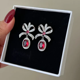 گوشواره زنانه مجلسی پاپیون کد 808