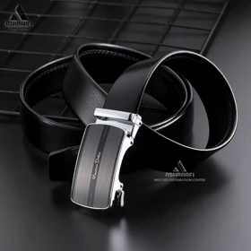 کمربند مردانه ریلی Massimo Dutti Leather Ratchet Belt BL86