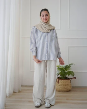 شومیز راه‌راه چشمک
